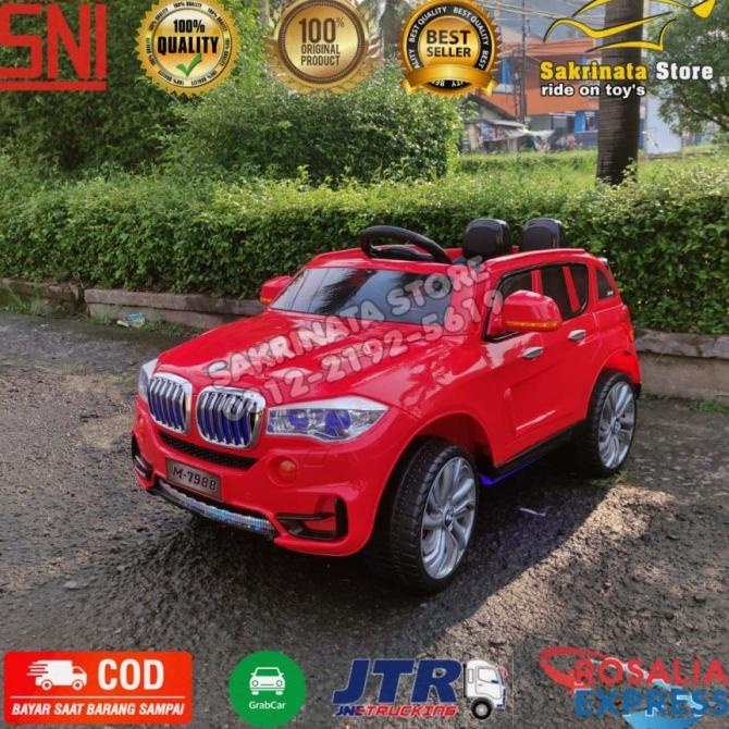 Bmw X5 Merah Pmb 7988 Mobil Aki Mainan Anak Rf9Rgi6Ptk