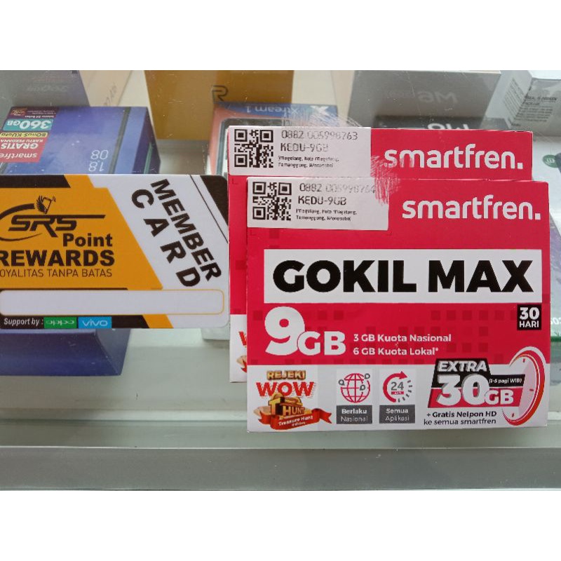 kartu Perdana SmartFren GOKIL MAX 9 GB (39 GB) Promo SRS Shop