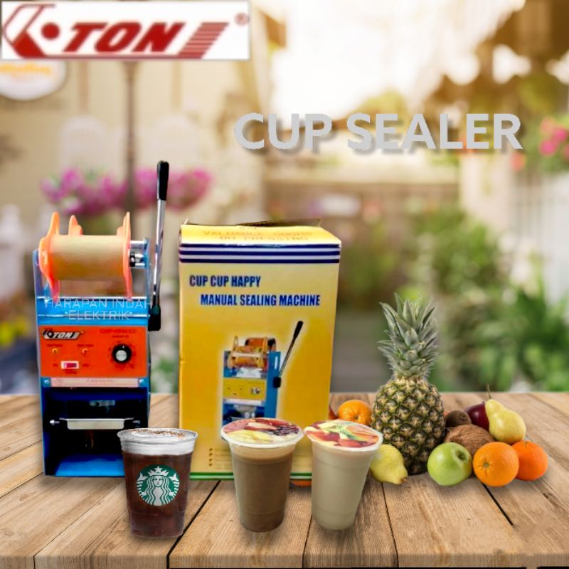 cup sealer jus buah  pop ice es doger DLL tidak TIDAK TERMASUK PLASTIKNYA
