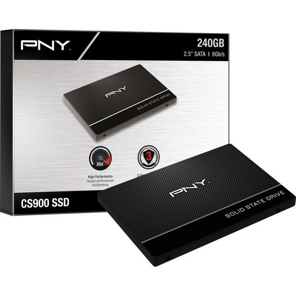 PNY CS900 SSD 2.5" 120 / 240 GB SATA III 6Gb/s - NAND 3D TLC