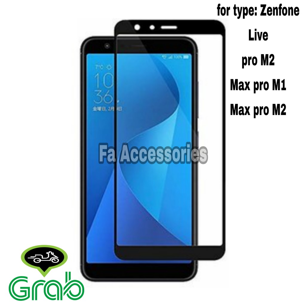 zenfone 5 new max m2 live l1 l2 5z pro m2 max pro m1 m2 TEMPERED GLASS FULL 5D 6D 9D SCREEN GUARD