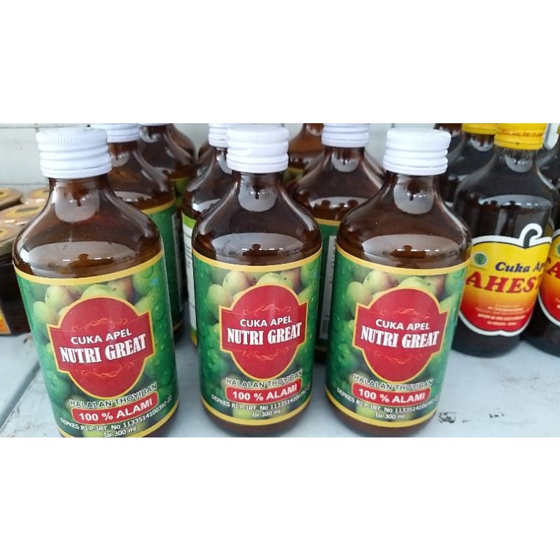 Cuka Apel Nutri Great - Cuka Apel - Fermentasi Apel - ASLI