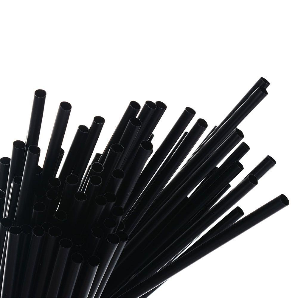 Solighter 100PCS Sedotan Minum Teh Pesta Cocktail Lurus
