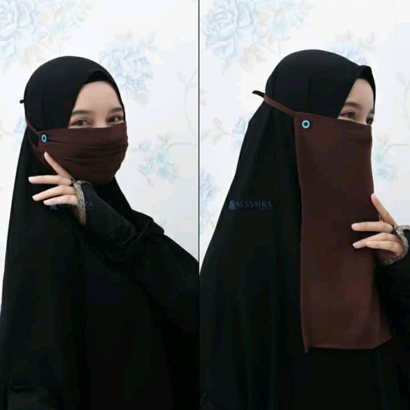 Pesanan 3 pca Niqab Butterfly dan 1 niqab yaman egale