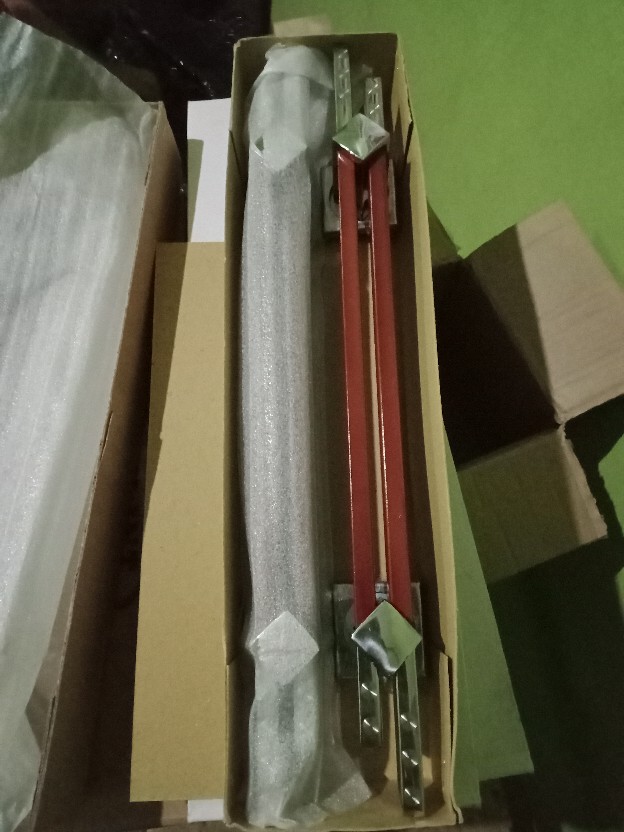 Handle Pintu Rumah Panjang 42 Cm Tarikan Pintu Pegangan Pintu Rumah Minimalis Coklat Muda Natural