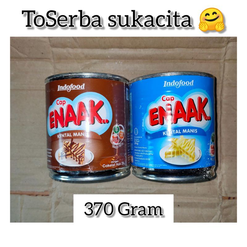 

Susu Kental Manis . Cap ENAAK . 370 Gram
