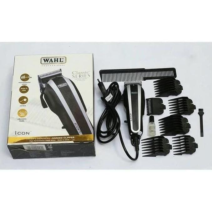 Alat Pangkas Barbershop Alat Cukur Rambut Wahl Icon Hitam V 9000