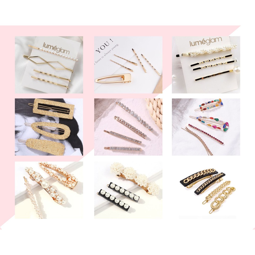 Jual Hair Clip Set Hair Pin Set Jepitan Rambut Set Bobby Pin Set Series 2 Shopee Indonesia 