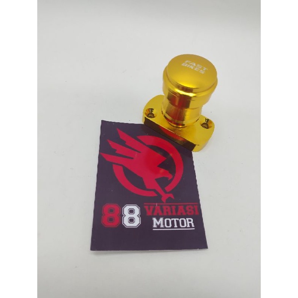 Tutup Minyak Rem Honda Variasi Full CNC Twotone - Stempel Full CNC 2tone Honda Beat Vario Scoopy