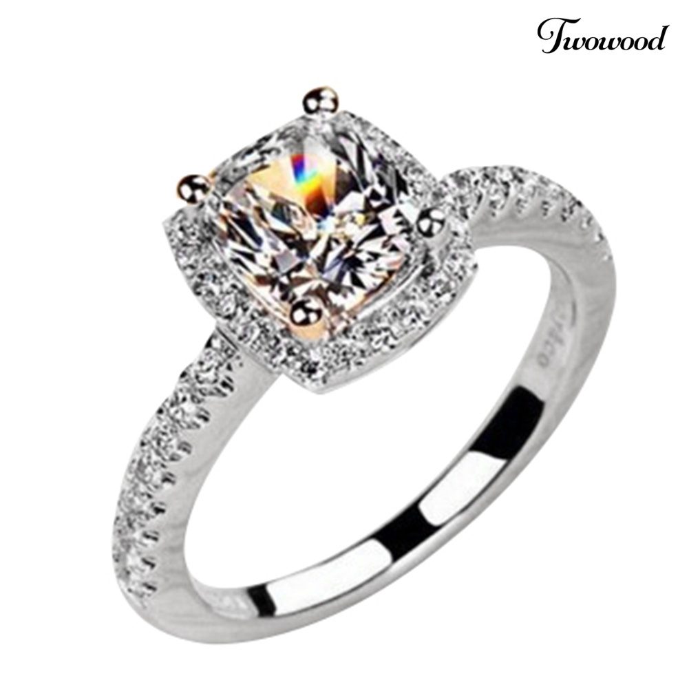 Cincin Jari Cubic Zirconia Untuk Wanita