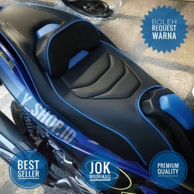Kulit Jok Motor Aerox 125 155 New Connected Costum Eropa MBtech Original