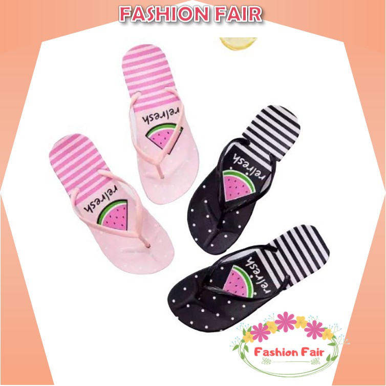 [LOKAL] Fashion Fair - Sandal WATERMELON SEMANGKA JELLY TERBARU Sendal Flipflop