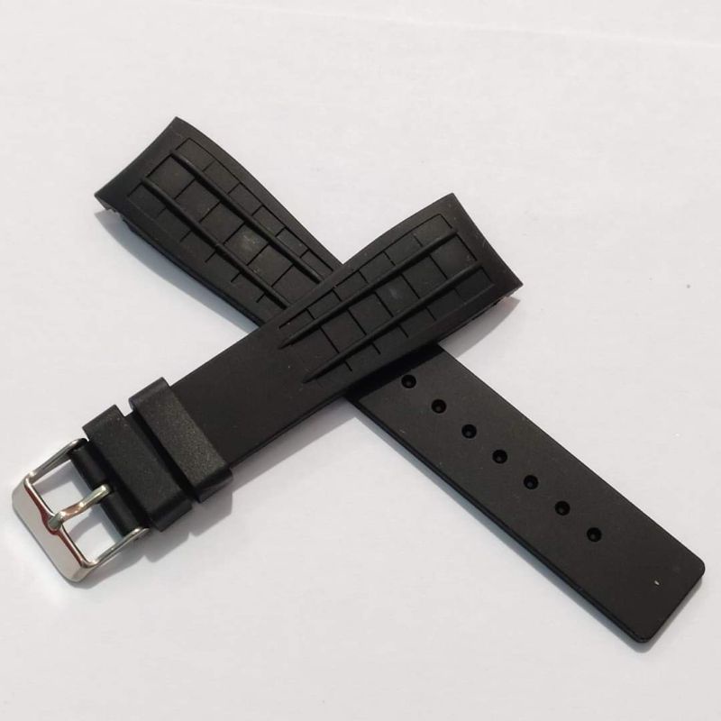 STRAP TALI JAM TANGAN 22MM CURVED TALIJAM RUBBER KARET 22 MM