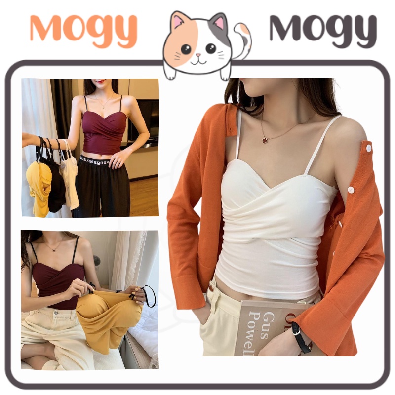 MOGYMOGY BRA515 Tank Top Bra Pakaian Dalam Wanita Bra Tanpa Kawat Sport Bra Bra Olahraga Tank Top Bra