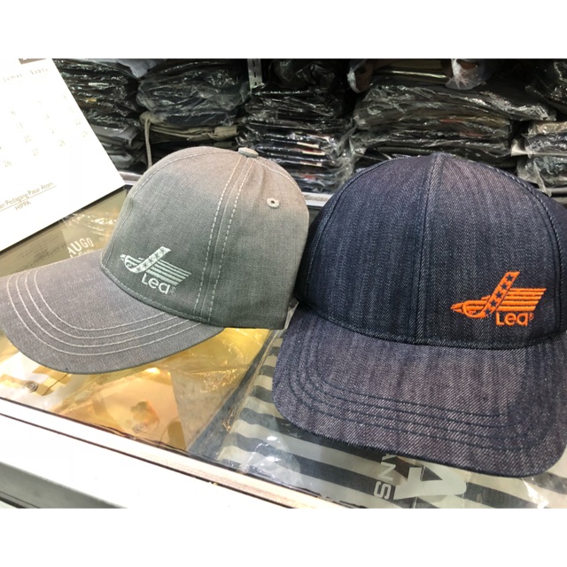 TOPI LEA JEANS DENIM ORIGINAL 2 WARNA