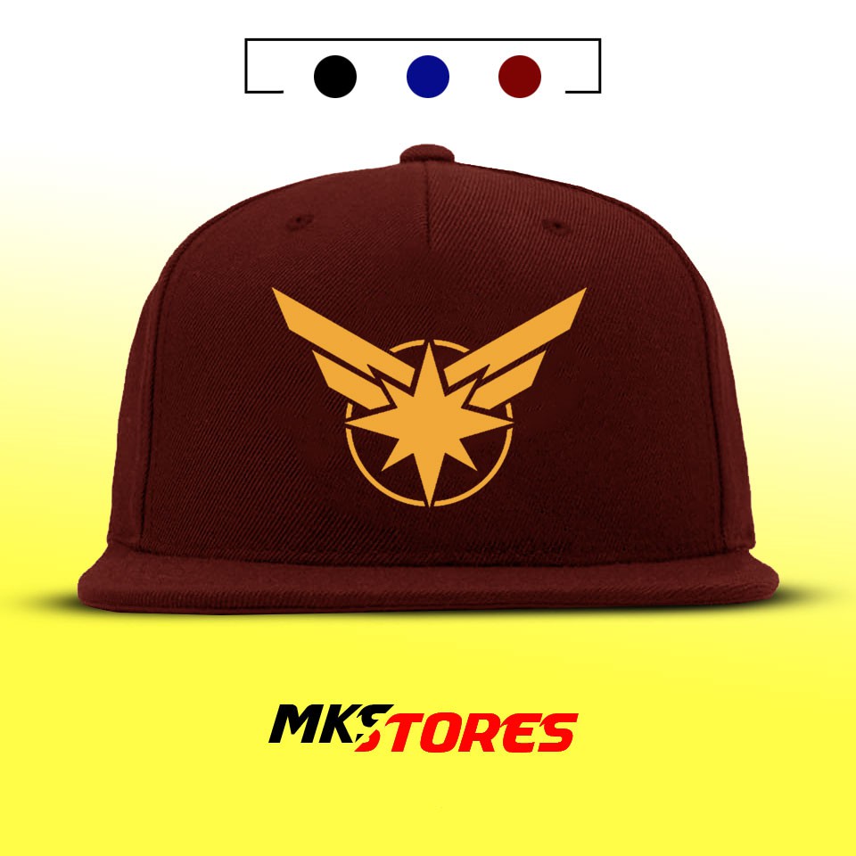 TOPI SNAPBACK PREMIUM DISTRO CAPTAIN MARVEL - MKSTORES