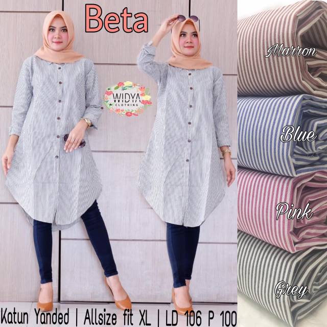 BETA TUNIK / BUSUI FRIENDLY /  BAJU ATASAN TUNIK / BAJU HIJAB