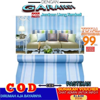 Wallpaper Sticker Dinding 45cm x 10m Kamar Tidur Cocok Untuk Dekorasi Kamar