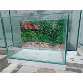 Aquarium Uk 40 X 15 X 20 Cm Aquascape Cupang Gupy Ikan Hias Shopee Indonesia