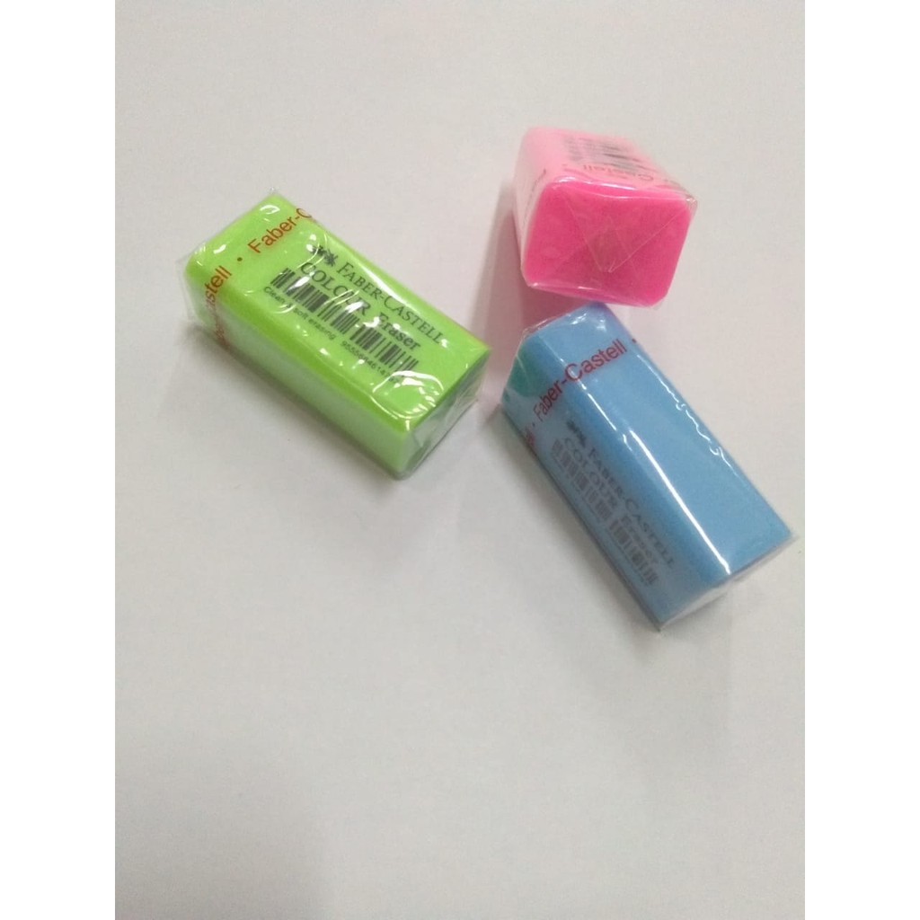 

FABER CASTELL eraser colour 181705 kecil penghapus pensil