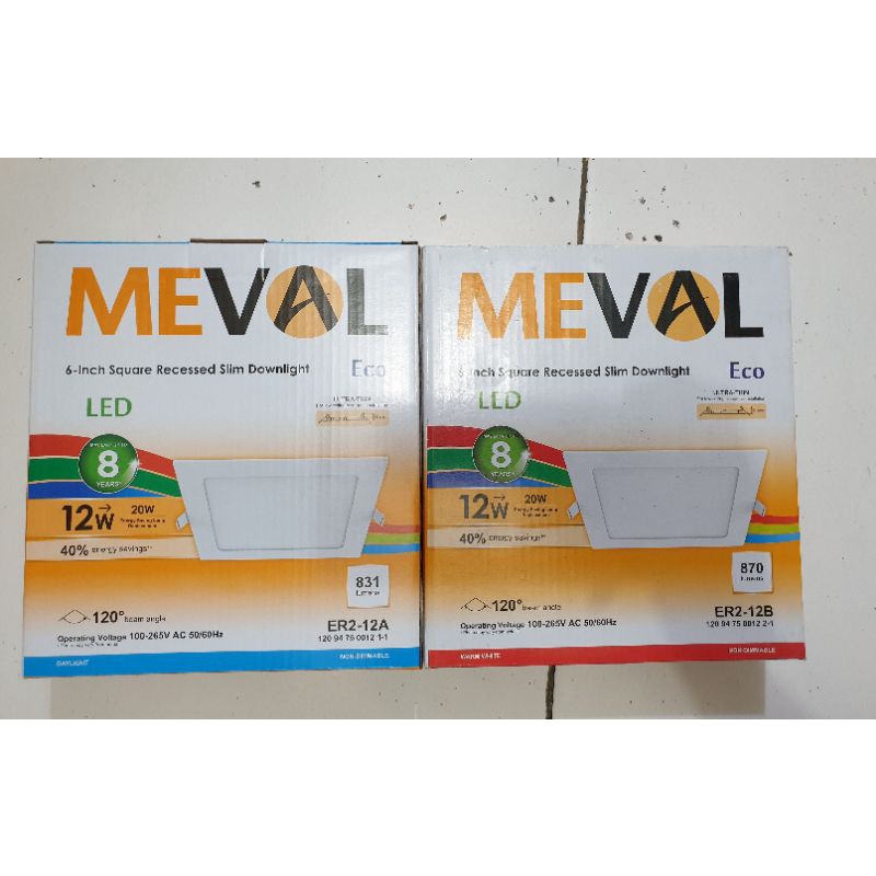 Meval Led Panel IB 12w Kotak. Downlight Led inbow tanam plavon 12Watt Square