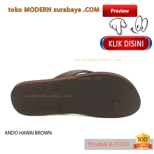 ANDO HAWAI BROWN sandal jepit flat casual