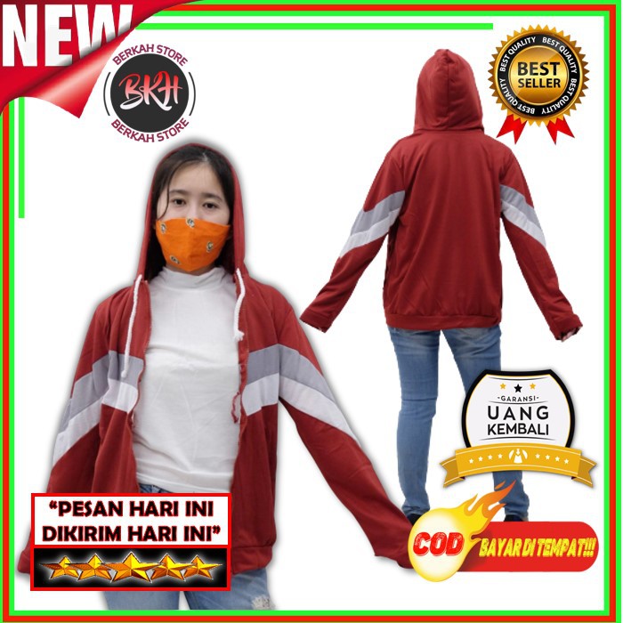 JAKET WANITA LENGAN PANJANG KEKINIAN MURAH SWEATER CEWEK KEREN IMPORT HOODIE JACKT DEWASA GROSIR