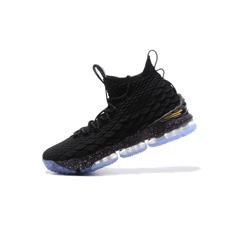 lebron 15 high top black