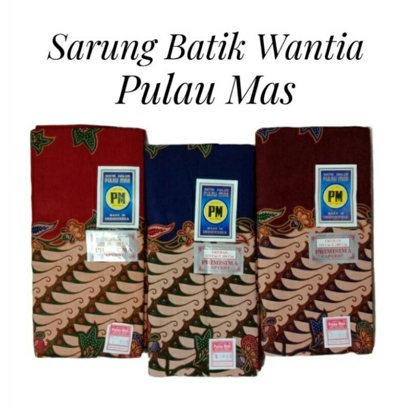 KAIN PM BIRU | KAIN BATIK WANITA | SAMPING KEBAT WANITA PULAS MAS