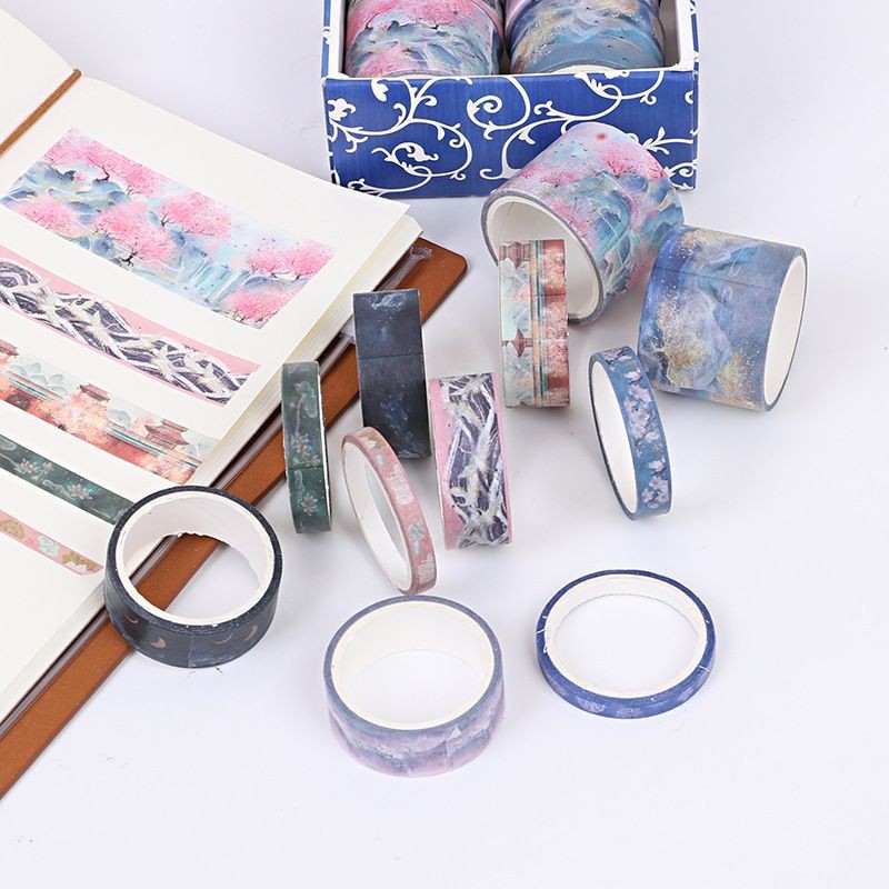 

1 pcs Washi Tape Satuan /Masking Tape Motif Pemandangan Aesthetic