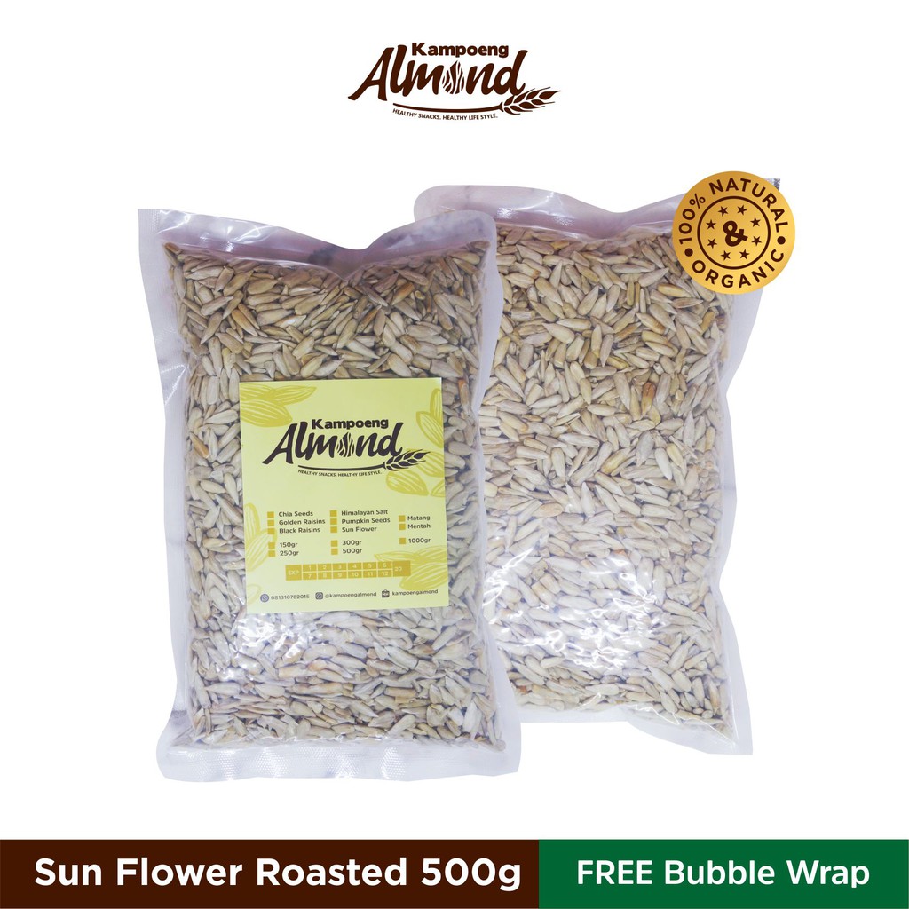 

Sunflower Seeds / Kuaci Kupas Roasted ( Panggang ) Uk. 500 Gr