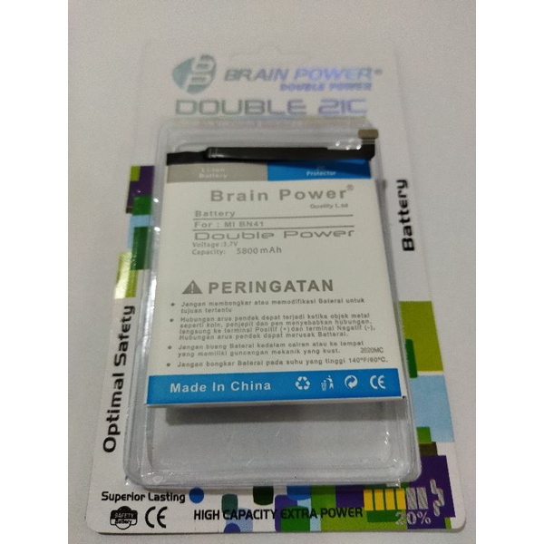 COD BATERAI XIAOMI BN 41 BN41 NOTE 4X BATRE BRAIN POWER