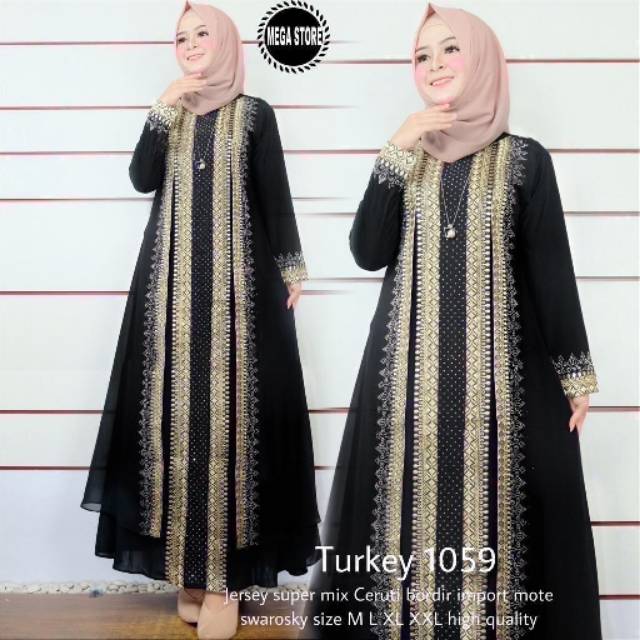 Real pict jubail turkey abaya hawa #1059 #1055 #797