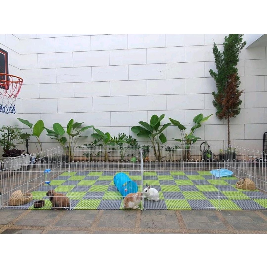 ALAS KANDANG KELINCI KUCING ANJING ALAS 30x30 POLKADOT - TATAKAN KANDANG KELINCI - FOOTREST KELINCI