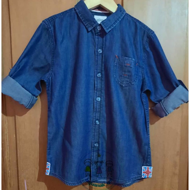 Kemeja Denim Anak Lee Cooper Lengan Panjang
