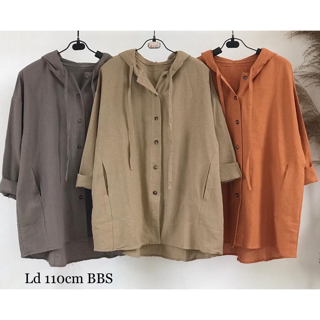 KEMEJA HOODIE POLOS IMPORT BBS