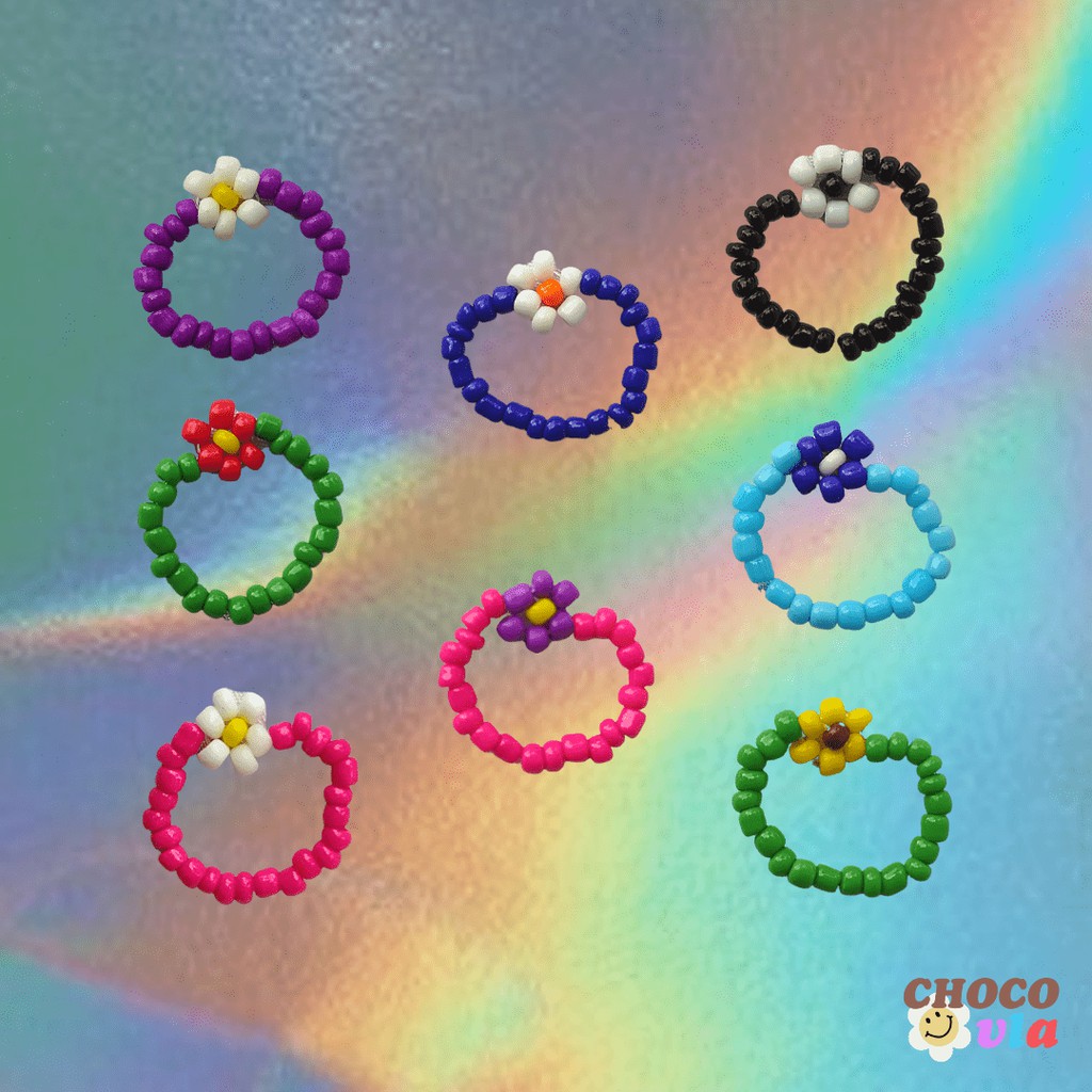 Beads Ring | Cincin Manik | Cincin Manik Indie Kid Style Korean Style