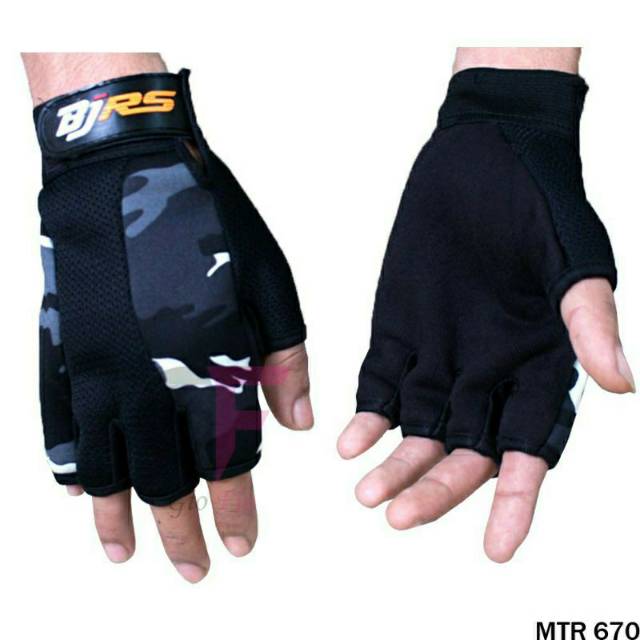 Sarung tangan bjrs army grosiran gowes gym fitness motor touring biker