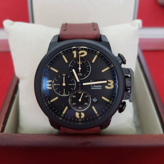 Alexandre Christie AC 6280MC Cowok Kulit Coklat