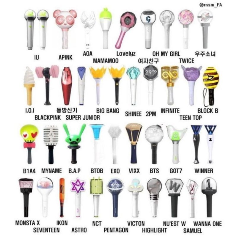 [BACA DESKRIPSI] OPEN PO Lightstick Light Stick NCT BTS Seventeen SVT TXT TREASURE IKON Stray Kids E