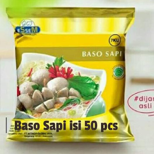 

✨BISA COD✨ Essem Bakso Sapi SUPER PREMIUM - 50pcs - 700gr