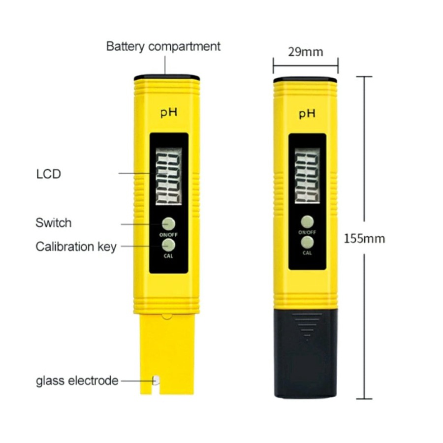 Alat Ukur PH Meter PH Digital Tester PH Ukur Alat Pengukur Keasaman Cairan Air