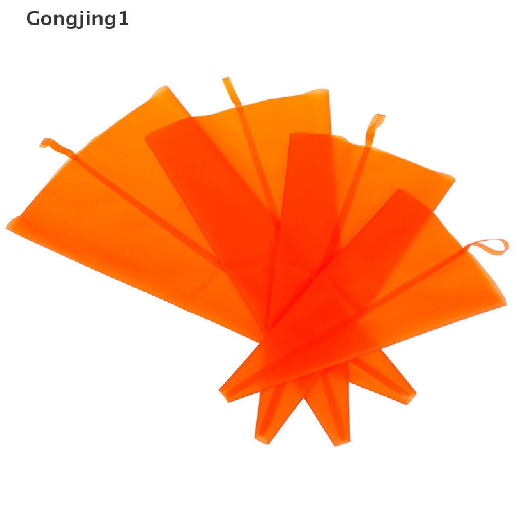 Gongjing1 Kantong Piping Bag Silikon Reusable Untuk Dekorasi Kue / Cupcake DIY