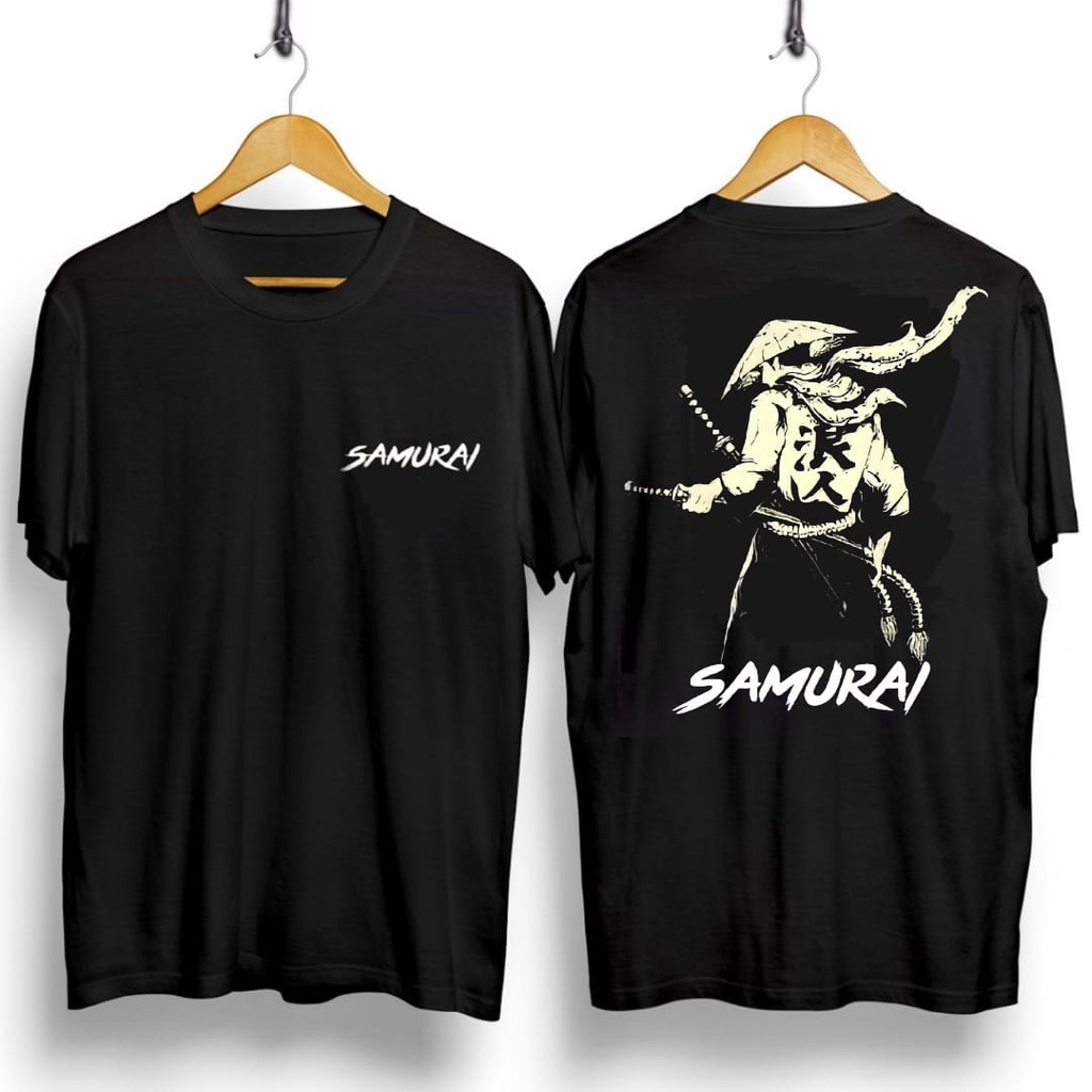 Shalch Trendy / Kaos Pendek Pria Motif Samurai Sasaki Shadow Uk L - XL / Pakaian Pria