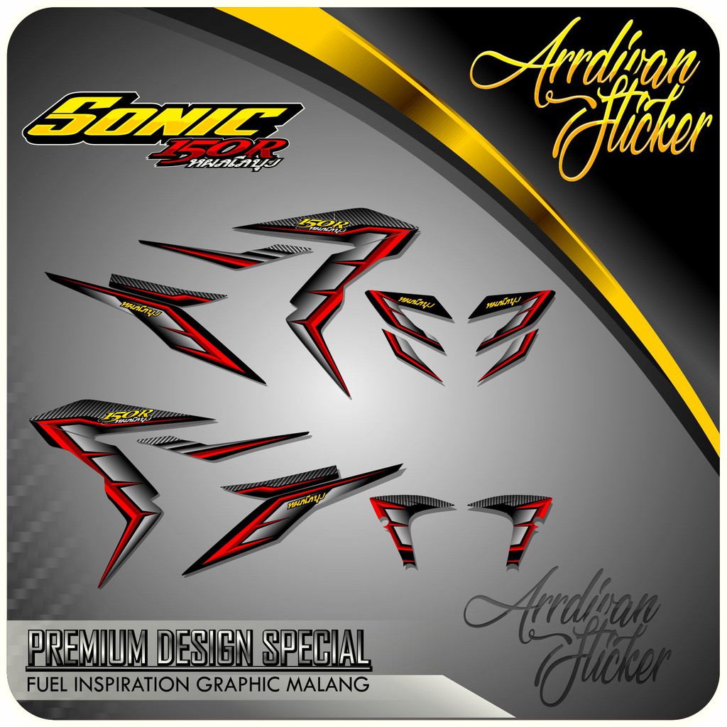 STRIPING SONIC CUSTOM DESIGN TERBARU / STRIPING SONIC / STRIPING SONIC 150 / STRIPING SONIC THAILOOK