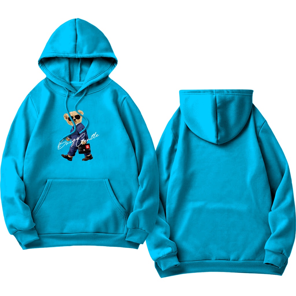 BRIGO Jumper Hoodie Gantle beruang II Sweater Hoodie BRIGO Sablon DTF Fleece Cotton II SIZE M-XXL (Pria &amp; Wanita) Free stiker&amp;Gantungan Kunci