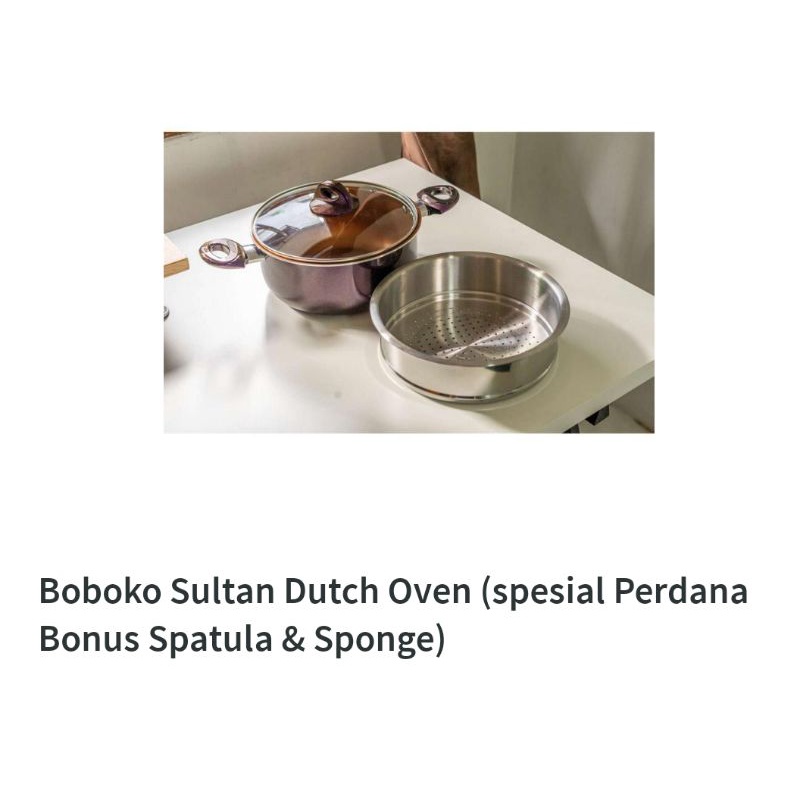 Boboko dutch oven special free spatula and sponge