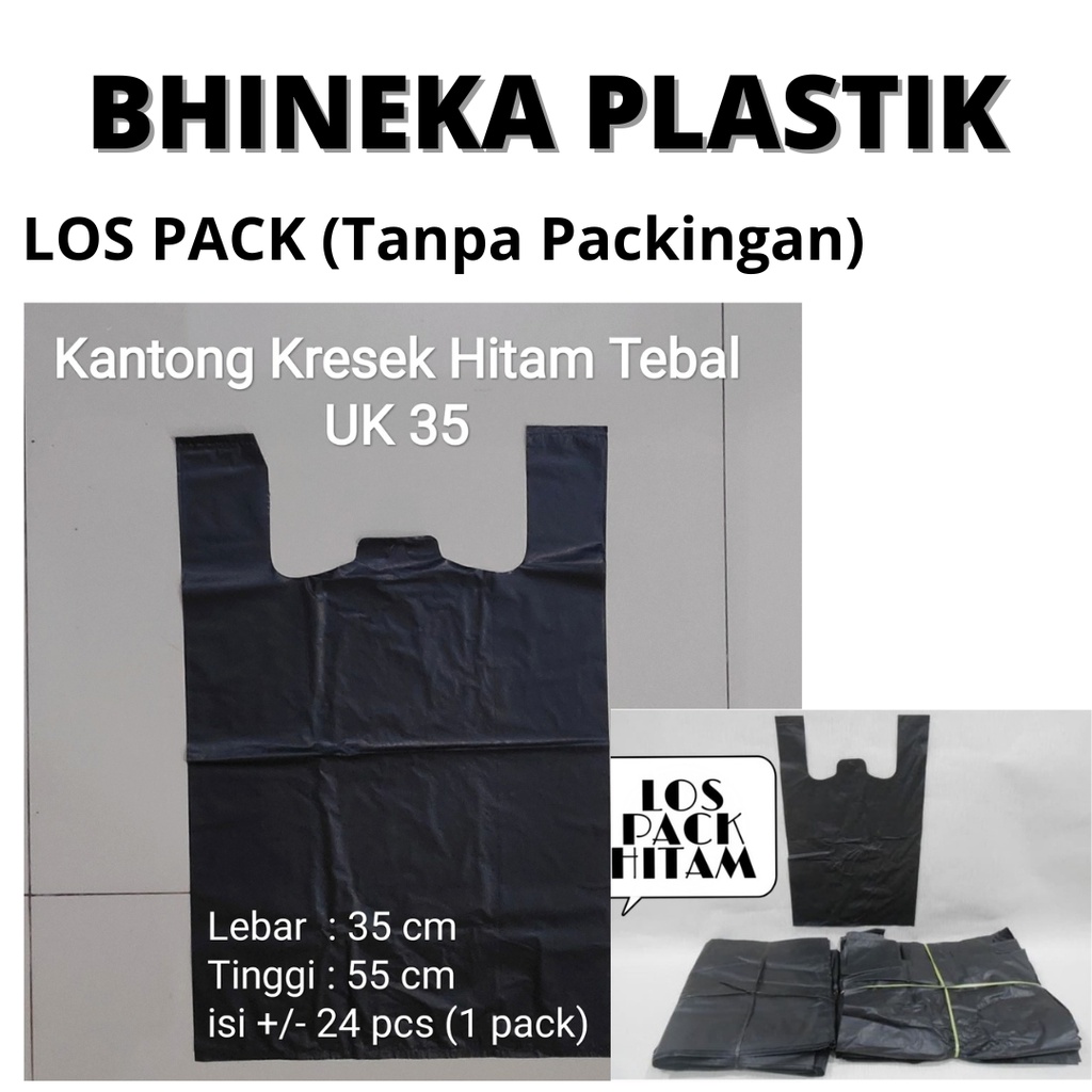 HDPE 17-24-28-35-40 | Kantong kresek hitam tebal, plastik hitam Tebal