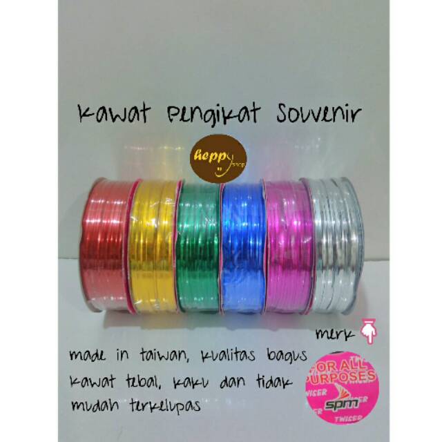

Kawat Pengikat Souvenir Roll, Kawat Twister, Twist Tie, Kawat Lilit