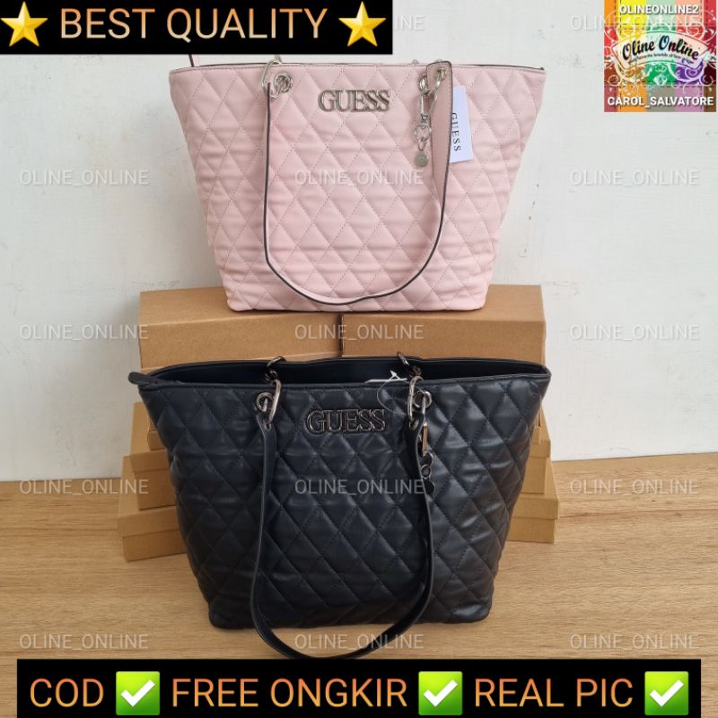 tas elliana tote bag yellow pink white black quilted neverfull gs gb bag wanita office kantor dokumen